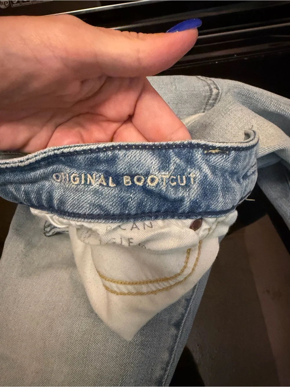 American Eagle Outfitters Light Blue Straight Jeans
